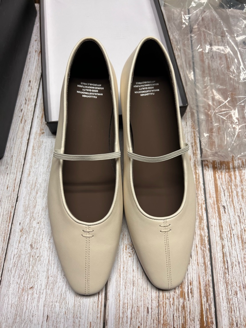 Women’s Cream Mary Jane Ballet Flats - Elegant Everyday Comfort